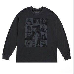 Taylor Swift Official Eras Tour Long Sleeve Tee Shirt in Black